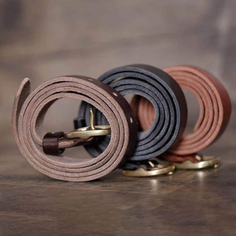 女士ins风铜扣休闲头层纯牛皮牛仔裤皮带复古正品真皮腰带百搭夏,淘宝优惠券,粉丝福利购,淘宝优惠卷