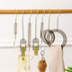 Acrylic smoke gray transparent clothes hanger circle hook