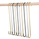 Stainless steel S-shaped hook S hook gold clothes hanger hook