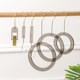 Transparent acrylic hook ring tie rack long S hook