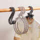 Anti-slip crystal pearl toothed simple and versatile hairpin