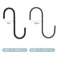 Stainless steel S-shaped hook S hook gold clothes hanger hook