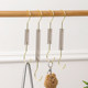 Acrylic long s hook metal hook transparent coat rack