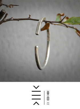 中式手镯姜央足银方圆