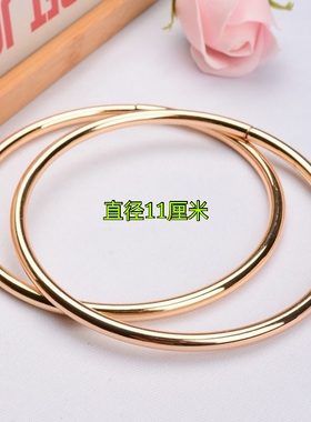 提手包包配件钩织金色圆形