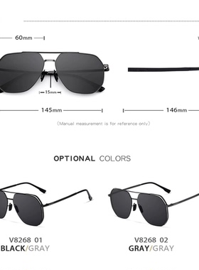 Veithdia/威斯．蒂亚 男士偏光太阳镜潮防晒墨镜开车防紫外线眼镜