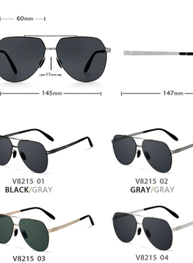 Veithdia/威斯．蒂亚 大框太阳镜男开车墨镜时尚遮阳钓鱼偏光眼镜