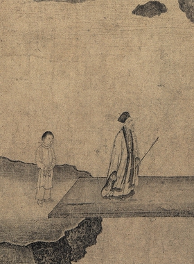李公鳞商九老图北宋国画卷轴