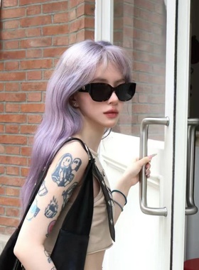 复古欧美辣妹风豹纹猫眼显瘦墨镜