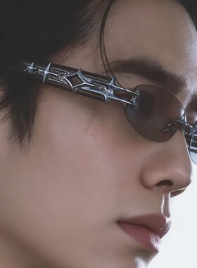 于适同款无框渐变水银潮男墨镜女