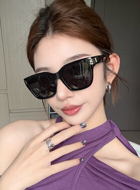 复古大框方形超轻TR偏光女墨镜