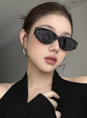 金属腿镂空高级网感偏光太阳镜
