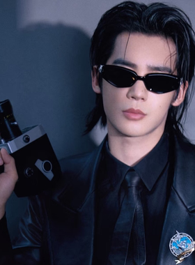 2025新款韩版潮男士gm墨镜宝石镶钻欧美猫眼方圆脸显瘦开车太阳镜