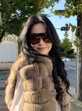 复古豹纹超大框防风防晒墨镜女潮