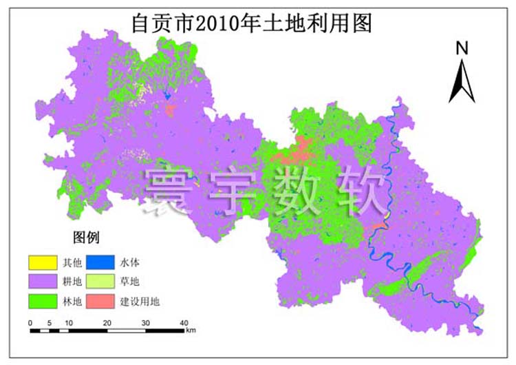 ENVI分析arcgis制图遥感影像城市规划土地利用分类解译植被分类 - 图0