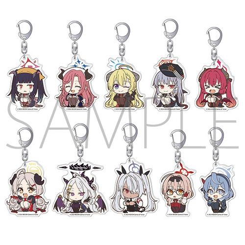 【现货】蔚蓝档案 原作版 摆件立牌挂件徽章卡片贴纸文件夹周边 - 图1