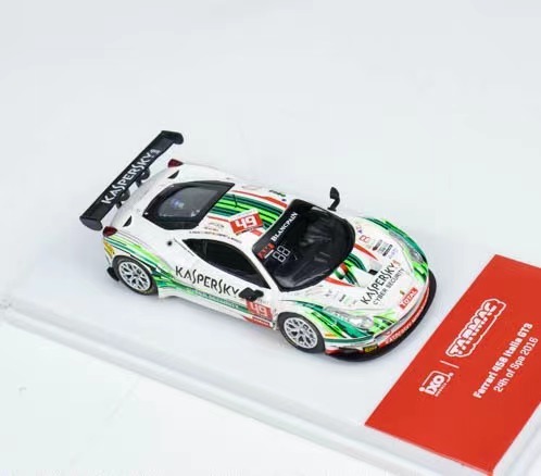 【现货】Tarmac Works 1:64 法拉利 458 Italia GT3 合金车模型 - 图1