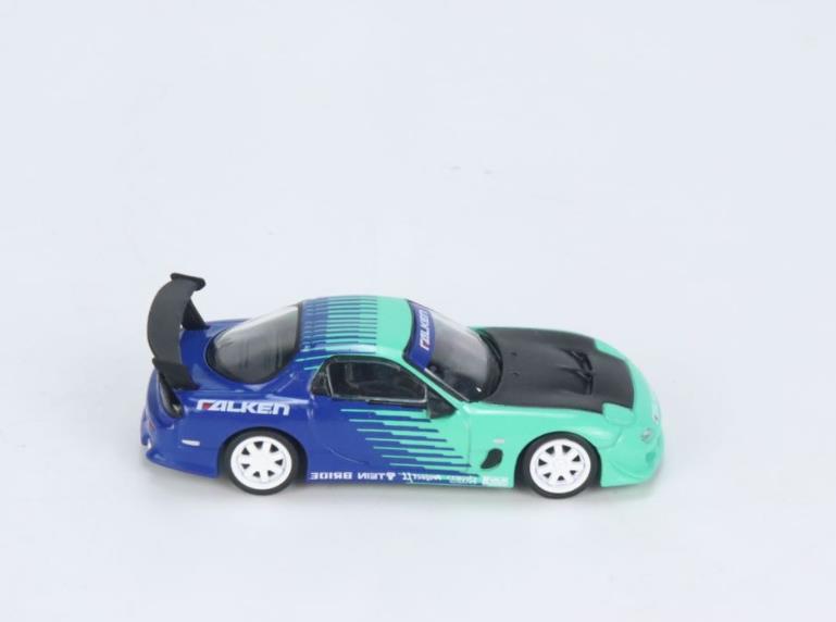 【现货】Tarmac Works 1:64马自达 FALKEN RX7 FD3S合金车模型-图3