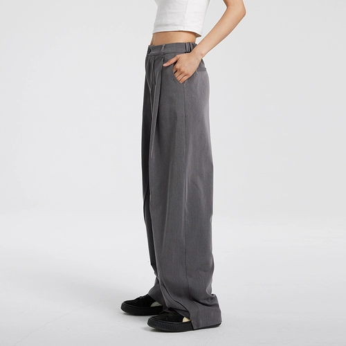 RAPPEYE Штаны для отдыха, оверсайз, высокая талия, свободный прямой крой, стройный силуэт