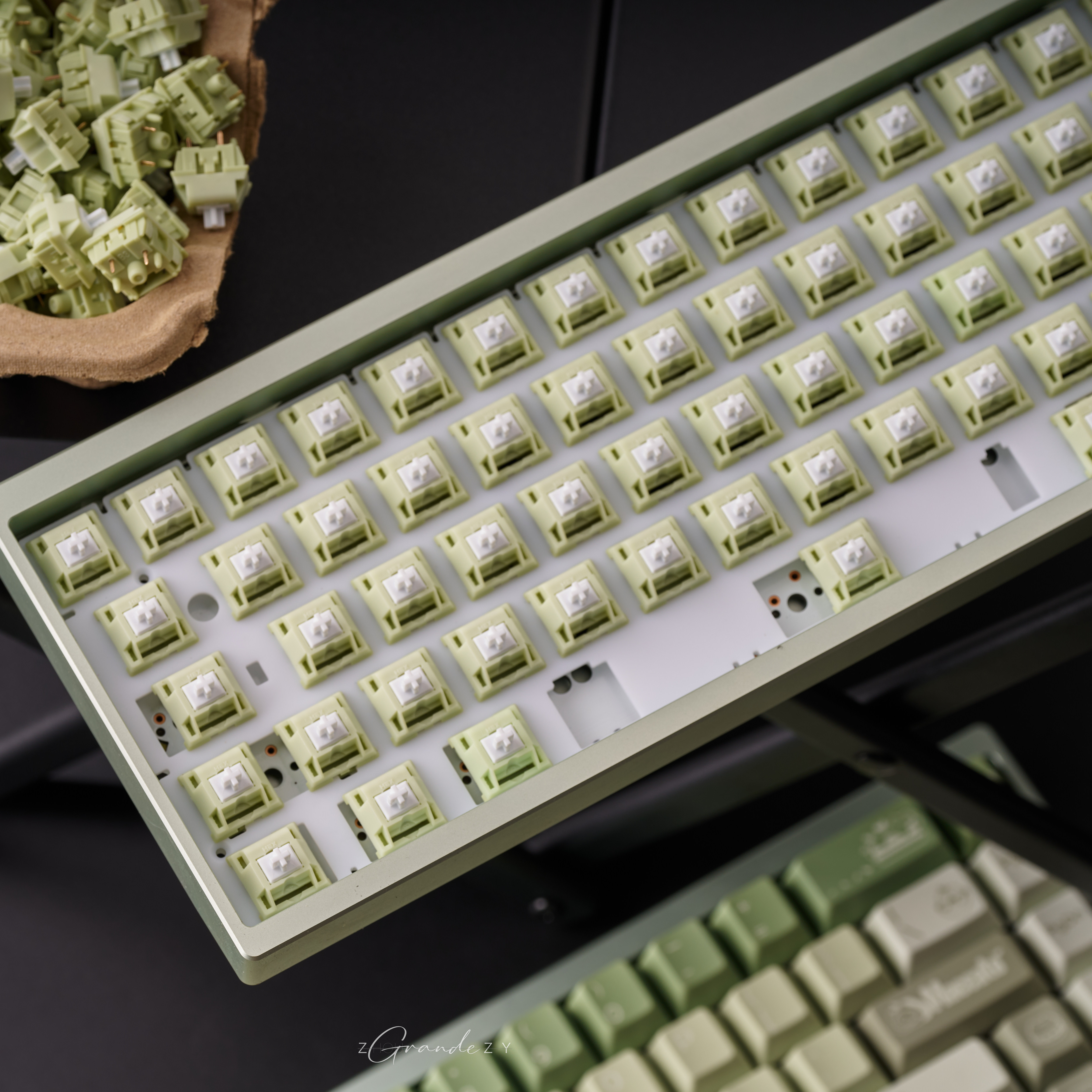 键盘轴体机械客制化热插拔线性顺滑厂润茉莉奶绿中频脆可爱DIY,淘宝优惠券,粉丝福利购,淘宝优惠卷