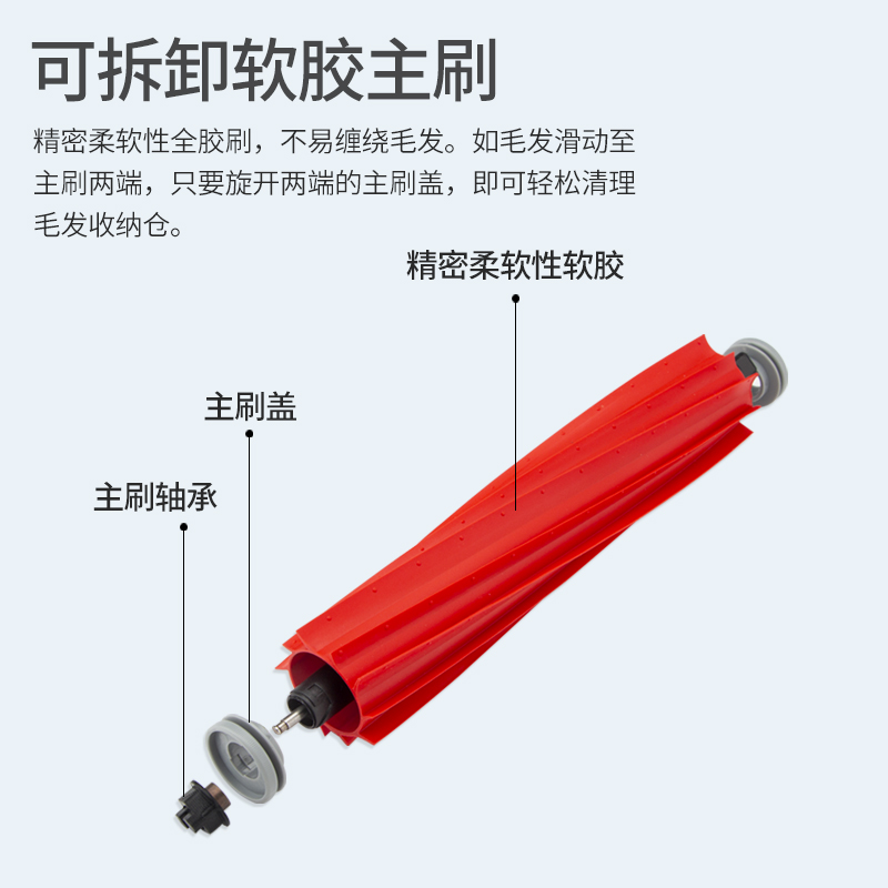 配石头G10S扫地机器人配件Pro/Pure/T7S Plus滚边刷滤网拖布尘袋-图1