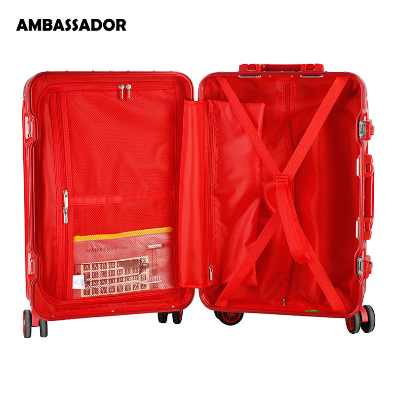 ambassador大使万向轮pc 22寸拉杆箱 ambassador箱包旅行箱