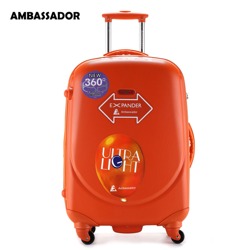 ambassador大使万向轮磨砂女拉杆箱 ambassador箱包旅行箱