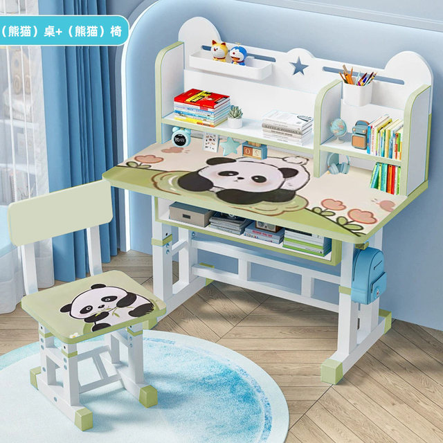 Tungsten Liftable Children's Learning Table and Chair Set Desk