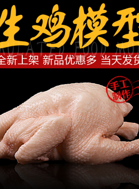 美之灵仿真生鸡模型鸡腿假鸡胸肉