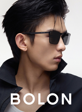BOLON偏光钓鱼方框太阳镜开车碳纤维墨镜男暴龙眼镜BL8119