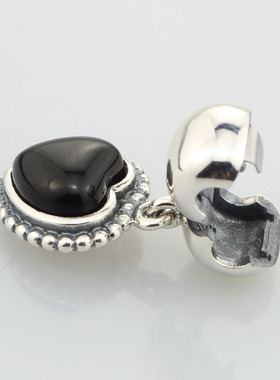diy毕亨特s925纯银黑玛瑙手链