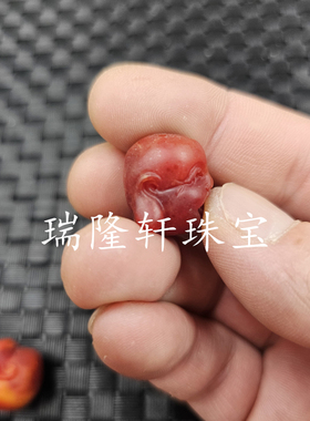 荧光浮盐水蜜蜡佛头散珠橘