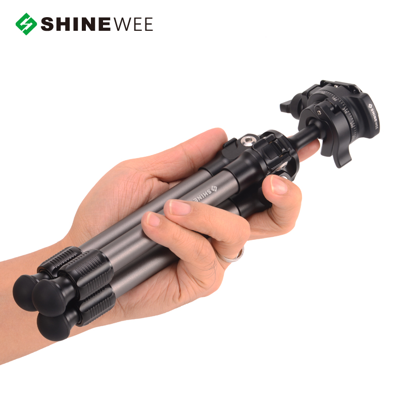 SHINEWEE尚唯 MT-03A迷你小型三档调节摄影三脚架云台快装板套装