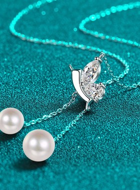 D色1克拉莫桑石蝴蝶项链