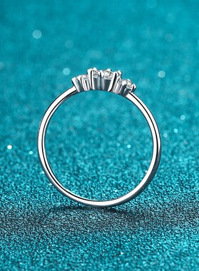 D色26分三石莫桑石925纯银