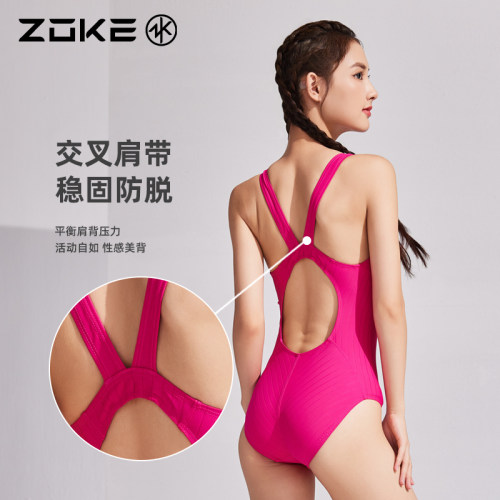 洲克zoke竞速泳衣女款性感游泳衣竞技专业训练运动女士大码泳装女 - 图3