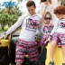 Zoke zhouke nam size lớn rộng nhanh khô thoáng khí màu Hàn Quốc phiên bản quần short boxer năm điểm quần short đi biển - Quần bãi biển Quần bãi biển