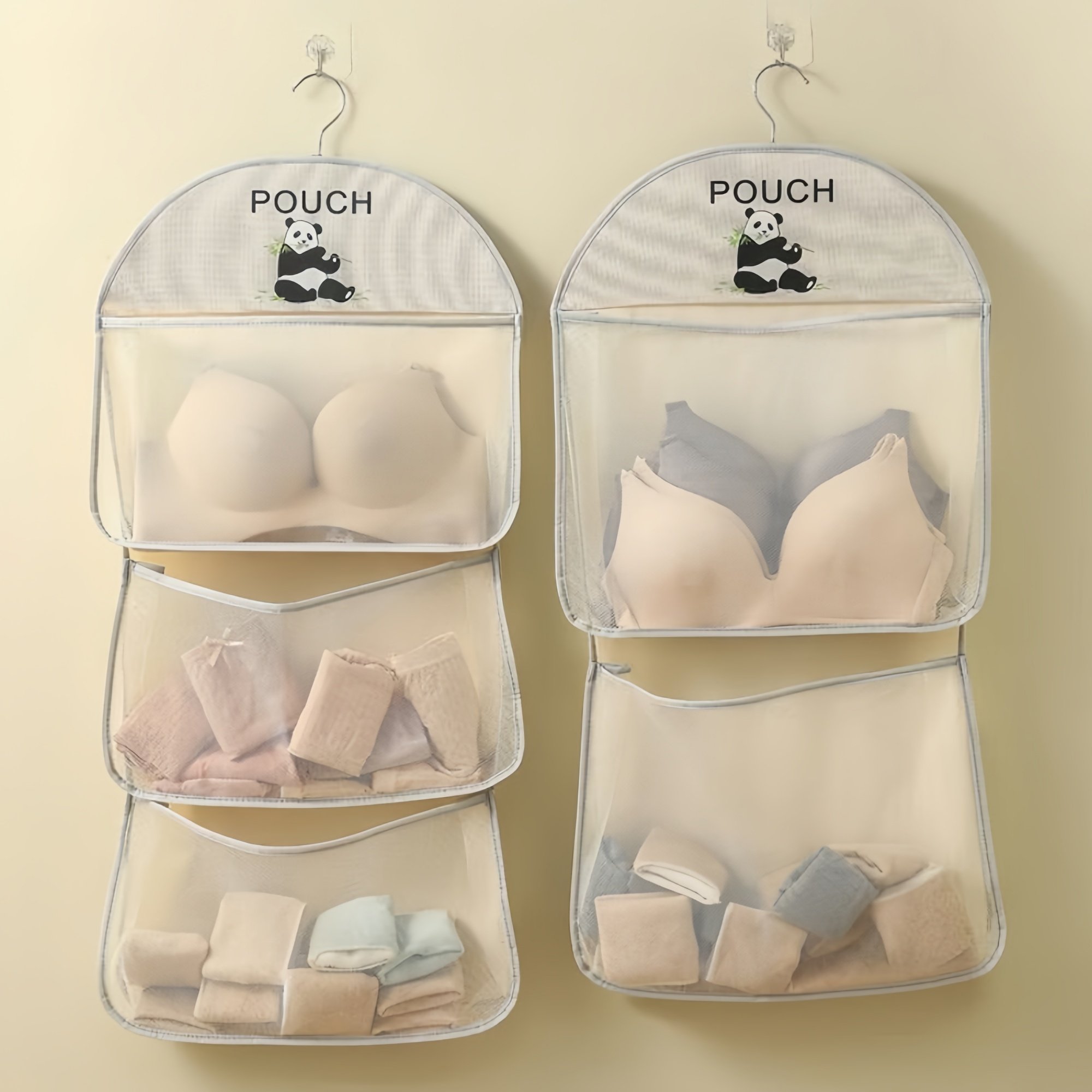多层袜子收纳挂袋衣柜内衣内裤门后悬挂神器网兜宿舍收纳袋整理,淘宝优惠券,粉丝福利购,淘宝优惠卷