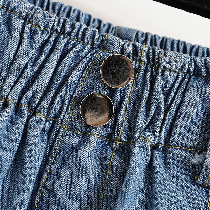 夏季女装批新款发时尚高腰显瘦阔腿中裤宽松大码胖mm牛仔五分裤潮,淘宝优惠券,粉丝福利购,淘宝优惠卷