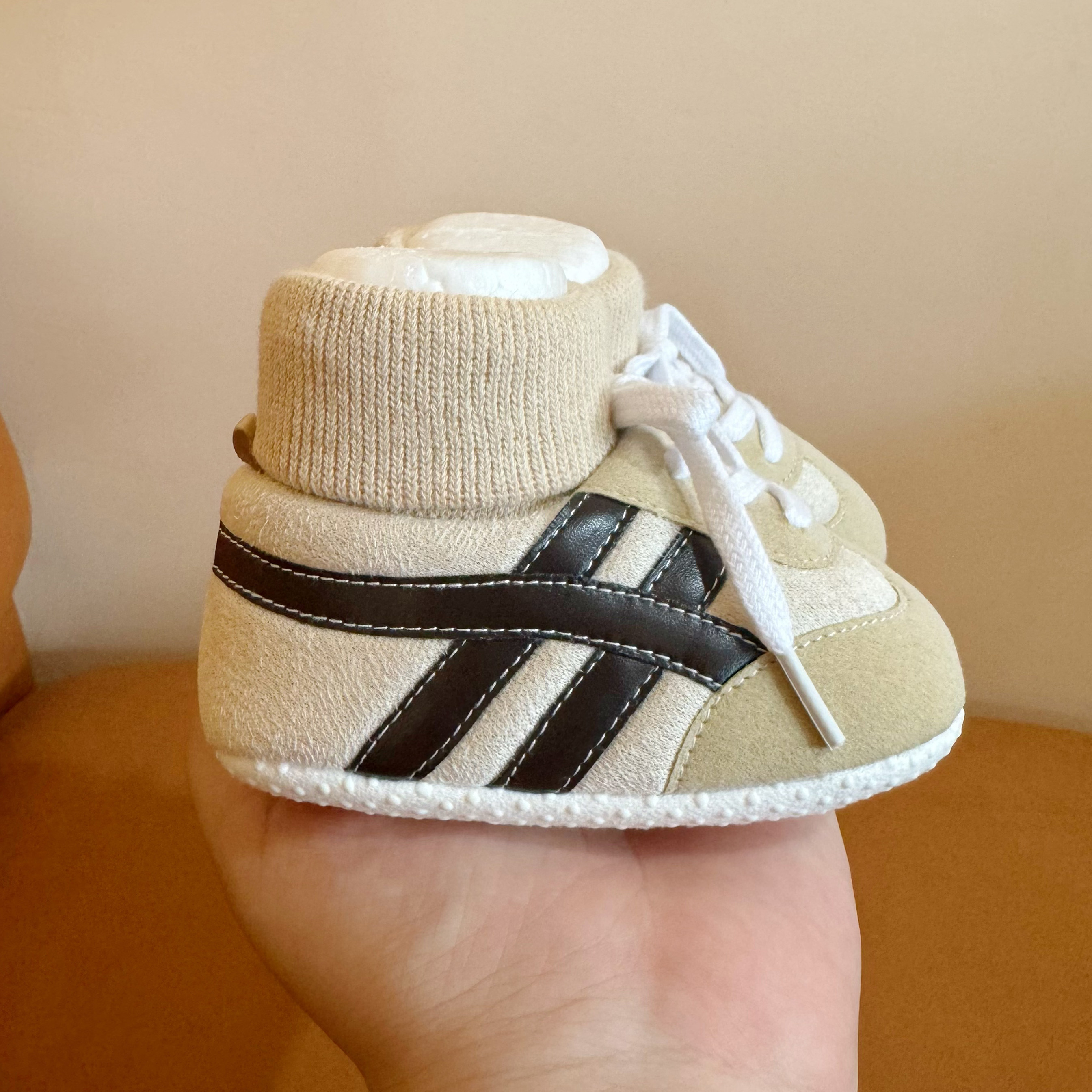 春秋新款婴儿鞋男女宝宝0-1岁鞋袜一体不掉跟软底休闲防滑学步鞋6