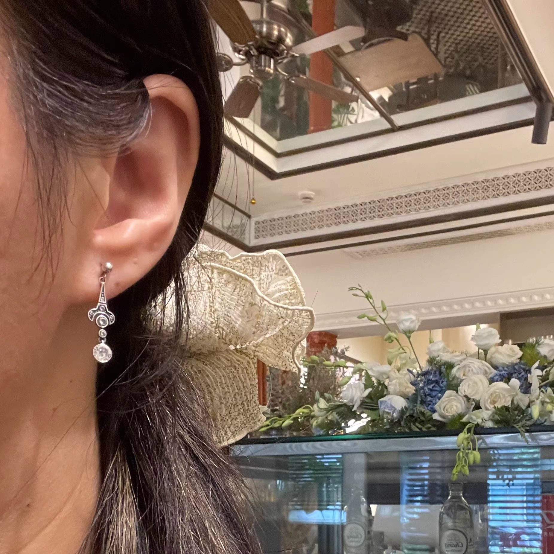 古董设计通体925银耳夹礼物收藏宫廷复古阿呆时期1920年代耳钉,淘宝优惠券,粉丝福利购,淘宝优惠卷