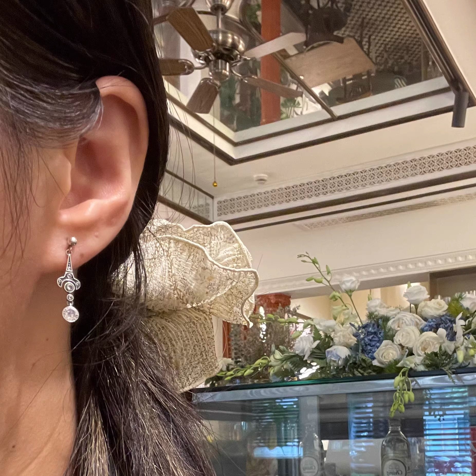 古董设计通体925银耳夹礼物收藏宫廷复古阿呆时期1920年代耳钉,淘宝优惠券,粉丝福利购,淘宝优惠卷