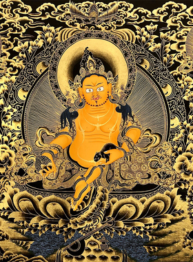 黄描金唐卡|DIY手绘装饰画