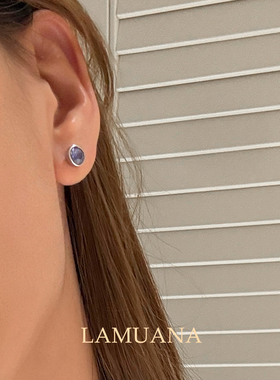 LAMUANA紫雾星瀑流苏项链小众设计夸张感紫色短款项链颈链女98834