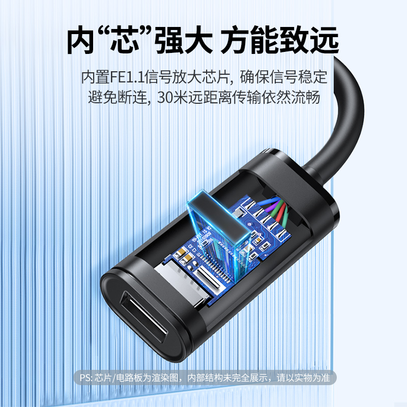 USB2.03.0延长线公对母信号放大器鼠标U盘电脑无线网卡数据线 - 图3