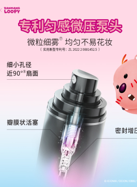 屈臣氏PRAMY柏瑞美后台保湿定妆喷雾(柔焦雾面)100ml露比联名