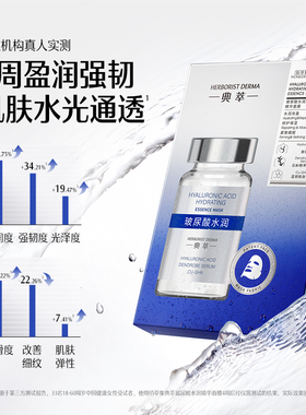 屈臣氏佰草集典萃精华面膜25mlx5片 烟酰胺焕亮玻尿酸水润