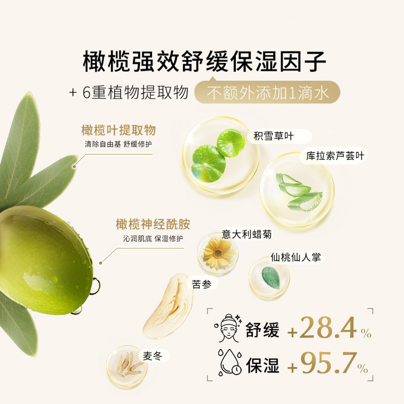 屈臣氏橄榄红茶紧致精华露30ml补水细腻弹润温和清爽青春油