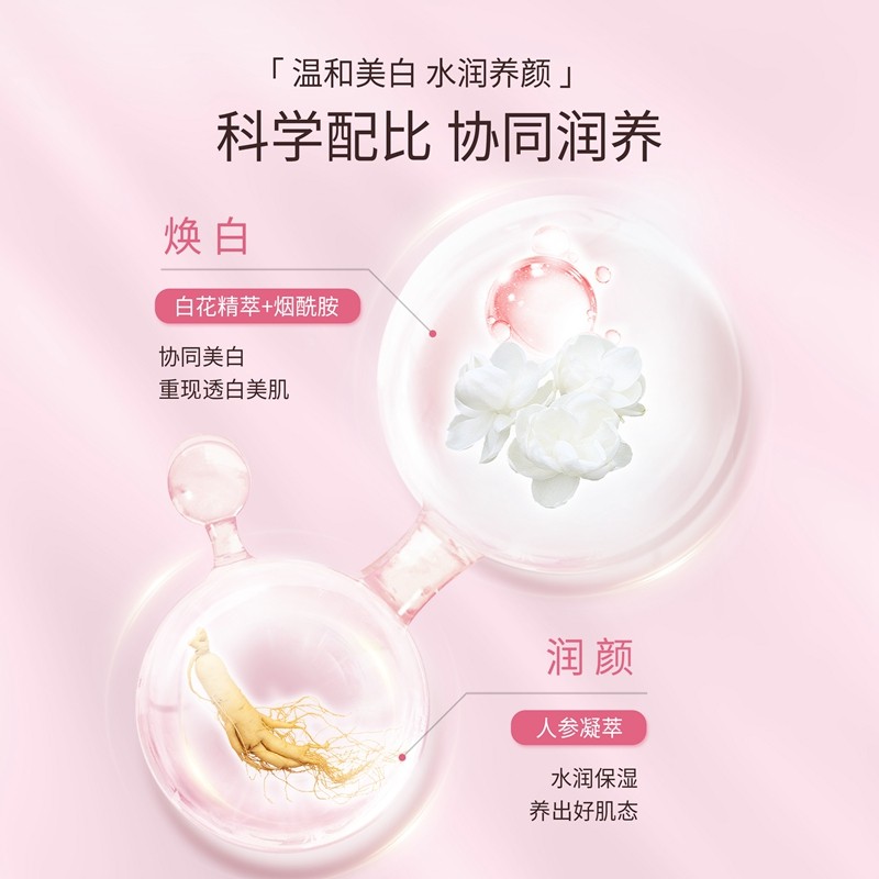 屈臣氏燕窝皙白沁润保湿补水美白养肤面膜40片温和美白水润养颜