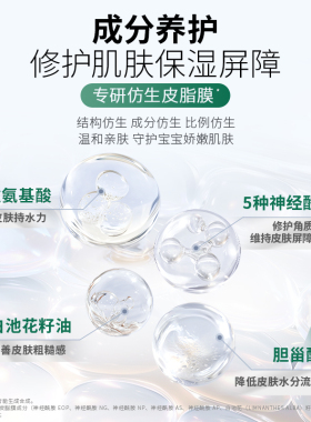 屈臣氏曼秀雷敦乐儿肌儿童亲肤净澈洁面慕斯130ml_熊猫花花联名版